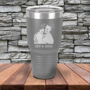 Personalized 30 oz Dad Photo Tumbler